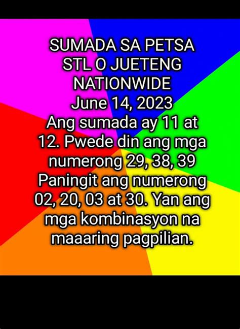 sumada sa jueteng|SUMADA SA PETSA/ JUNE 22 .